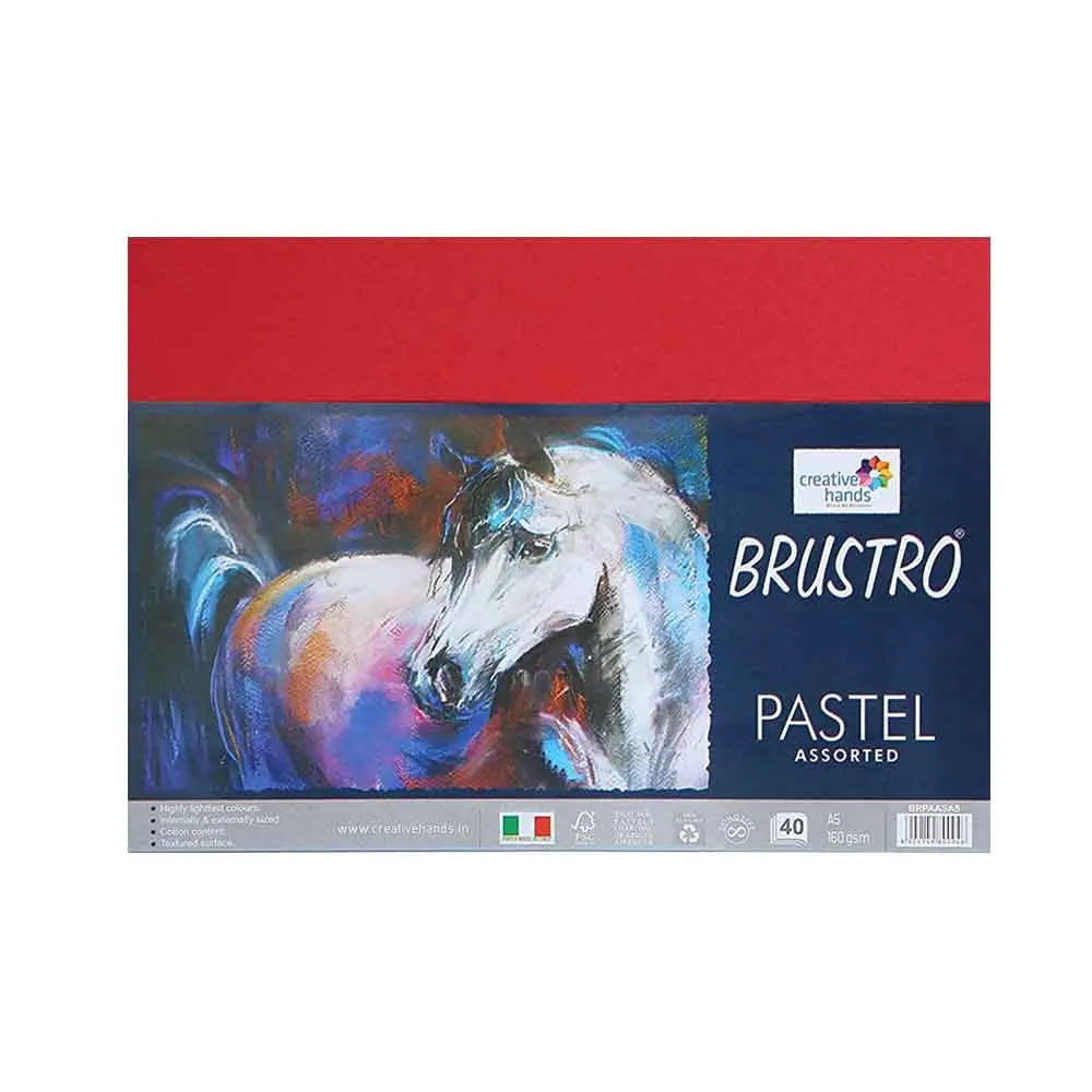 Brustro A5 Pastel Paper Pad - Assorted Bright & Soft Shades - 40 Sheets
